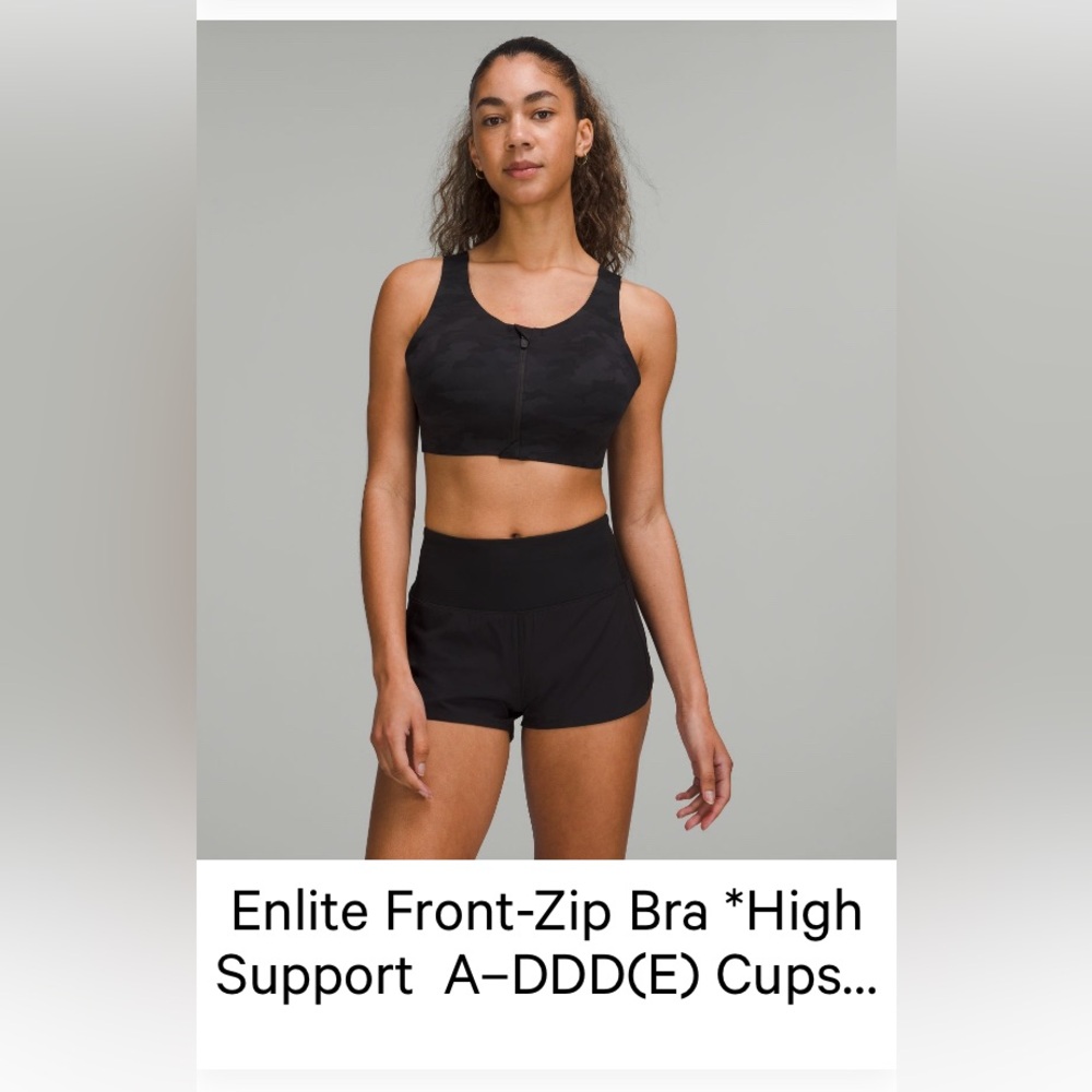 Lululemon Front-Zip High Support Bra (32DD)